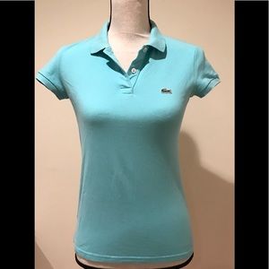 Lacoste turquoise polo